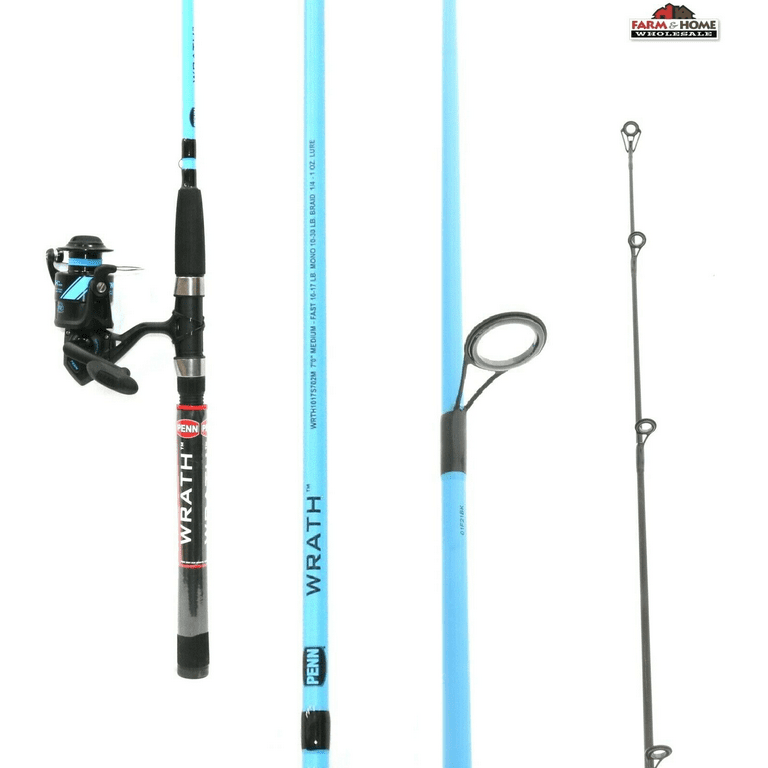 PENN 7 Ft. Wrath Fishing Rod and Reel Spinning Combo 
