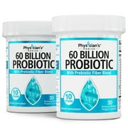 Physician's Choice Probiotics 60 Billion CFU Capsules, 30 Count (Pack of 2)