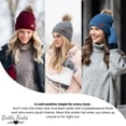 thumbnail image 5 of Britt's Knits Classics Faux Fur Pom Hat Winter Warm Knitted Beanie - Black (Women's), 5 of 10