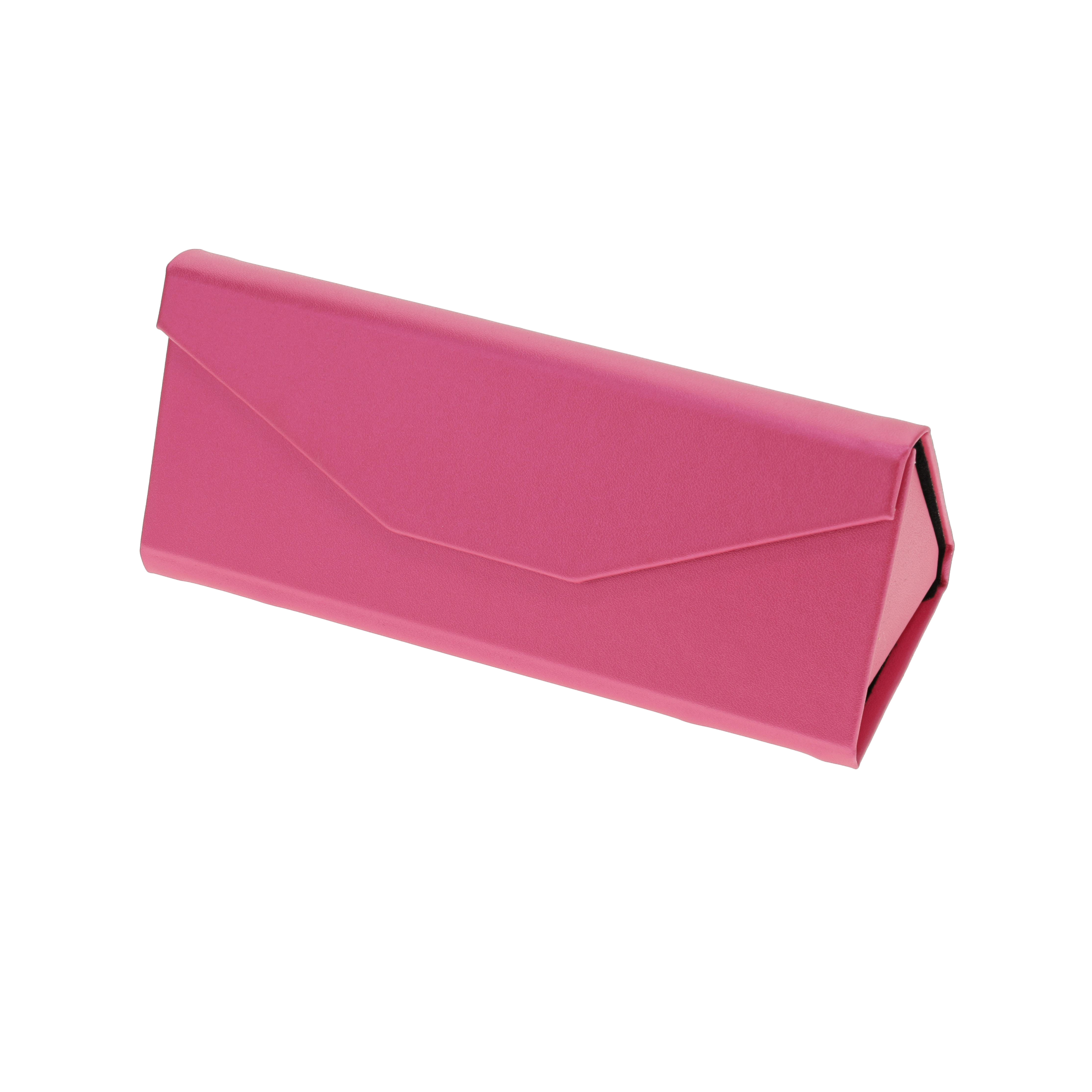 Eyecessories Trifold Medium Pink Eyeglass Case, Unisex, 1 Count