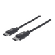 thumbnail image 2 of Cable USB-C V2.0, C-C 2.0M Negro 480Mbps Manhattan 354875, 2 of 2