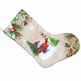 thumbnail image 2 of Regalo de Navidad Estuche para bolsa colgante Reno Muñeco de nieve Papá Noel Calcetines Titular Árbol de Navidad Adorno de decoración de año nuevo Eigraketly JR0755-02, 2 of 4