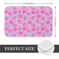 thumbnail image 2 of Rateoe Pink Donuts Pattern Flannel Door Mat Indoor Outdoor Entrance, Waterproof All-Weather Doormat,Fade Resistant, Low Profile Entryway Mat 16x24in, 2 of 7