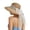 Khaki, variant on French Style Elegant Lace Bow Summer Sun Hat for Women Beach Outing Shading Fisherman Hat