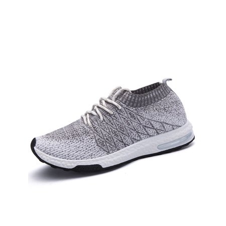 Men's Lightweight Casual Walking Athletic Shoes Breathable Running Slip-on Sneakers Socks (Best Running Shoes To Wear Without Socks)