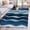 blue, variant on Entrance Runner Rug 2'x3', Abstract Turquoise Moire Non-slip Doormat for Indoor Outdoor Entrance, Gradient Coastal Ocean Geometric Throw Floor Mat for Front Door/Living Room/Bedroom/Bathroom/Kitchen