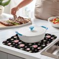 thumbnail image 2 of Pioneer Flower Floral Print Pattern Kitchen Dish Drying Mat 1 Pack, Ultra Absorbent Microfiber Drainer Mat, 16"x18", 2 of 6