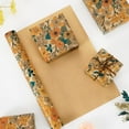 thumbnail image 5 of Flower Kraft Gift Wrapping Paper Roll - 1 Roll 17”x 33 ft Bouquet Wrapping Paper Birthday Brown Wrapping Paper for Women Adults Party Festival Holiday Art Supplies, 5 of 14
