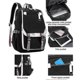thumbnail image 3 of Labubu Backpack Cartoon Elementary School Bag Schoolbag For Men Women Kids 18inch, 3 of 5