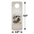 thumbnail image 6 of Dandie Dinmont Dog Breed Plastic Door Knob Hanger Sign, 6 of 7