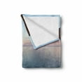 thumbnail image 2 of Big Sur Soft Flannel Fleece Blanket, Aerial Photo with Pampas Grass on Coast Mountains Tranquil Ocean and Sky at Sunset, Cozy Plush for Indoor and Outdoor Use, 50" x 70", Multicolor, by Ambesonne, 2 of 6