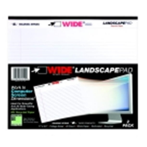 roaring spring 11 x 9 5 in wide college ruled landscape oriented legal pad white 44 pack 2 walmart com