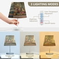 thumbnail image 4 of WOBOGO Christmas Santa Claus Table Lamps Bedroom 3-Speed Dimmable Farm Style with Fabric Shade for Reading and Home Office, 4 of 8