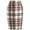 Pink A2, variant on qolati Skirts for Women 2024 Trendy High Waist Plaid Skirt Elegant Bodycon Pencil Wool Mini Skirts