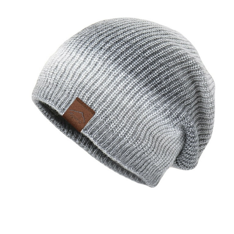 EHTMSAK Wireless Beanie Pompom Knit Beanie Hat Cable Knit Fleece Lined with  Scarf Chunky Knit Skull Hat Ski Cap 2 PCS Set Gray Free Size 