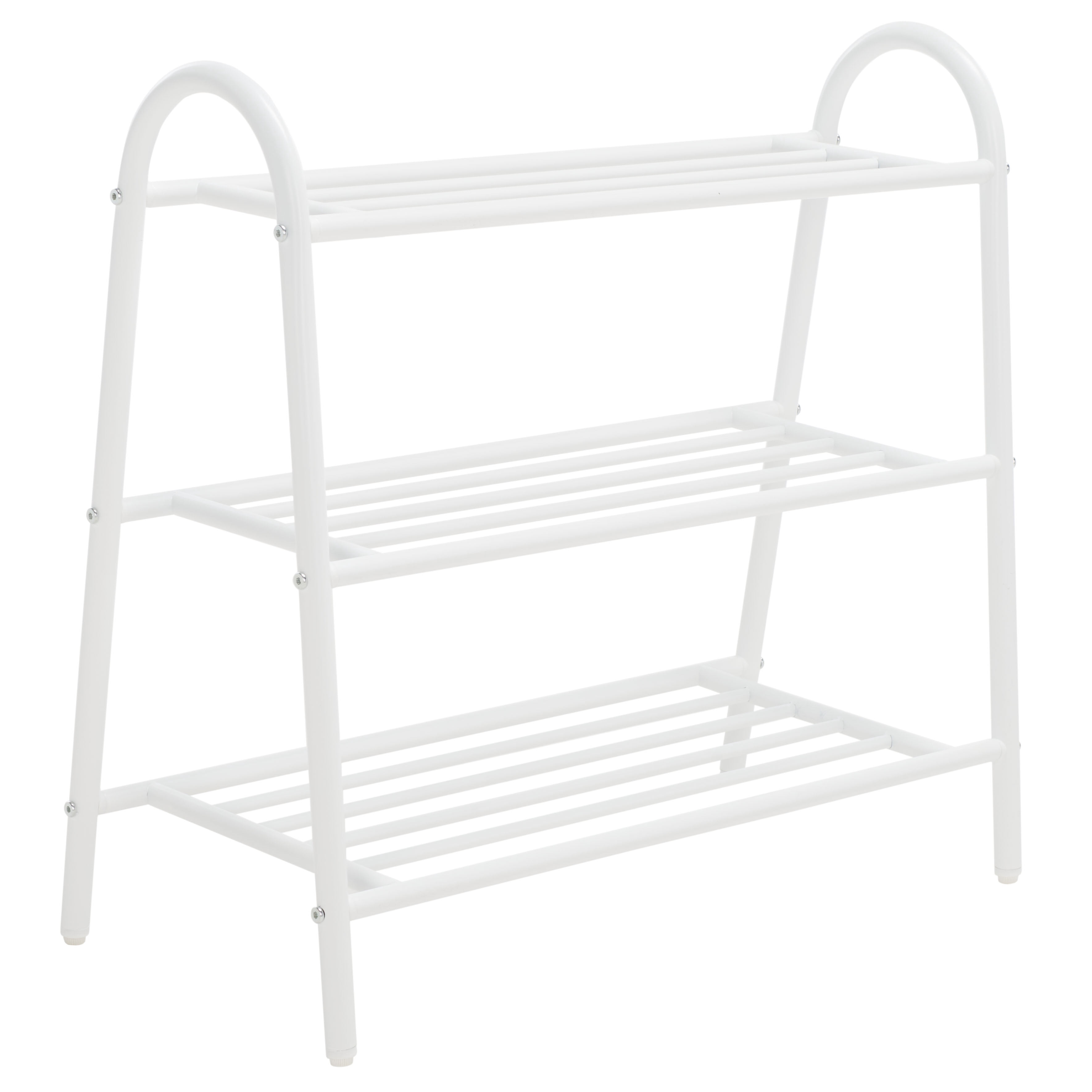 Safavieh Mira 3-Tier Shoe Rack, White