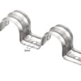 thumbnail image 4 of 20mm Continuo 6 Ranuras Rígido Tubería Correa Abrazaderas, 201 Inoxidable Acero U-Forma Soporte Tubo Clips 8uds Unique Bargains abrazaderas, 4 of 5