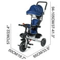 thumbnail image 2 of Tricycle Poussette 3-en-1 pour Bébé Tricycle pour Enfants Tricycle de Poussée pour Bébé Vélo Détachable avec Poignée de Poussée Réglable Vélo Jouet pour Enfants Tout-Petits, 2 of 6
