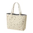 thumbnail image 1 of Bolsa de la compra reutilizable y lavable, bolsa de almacenamiento, bolso de mano para mujer, gimnasio e compras. Blanco beige, 1 of 9