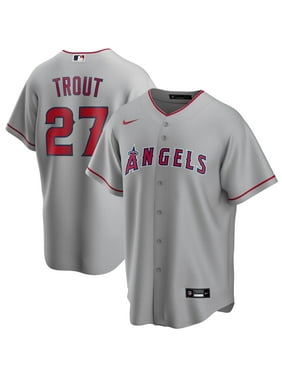 Mike Trout Los Angeles Angels Nike Road 2020 Replica Player Jersey - Silver