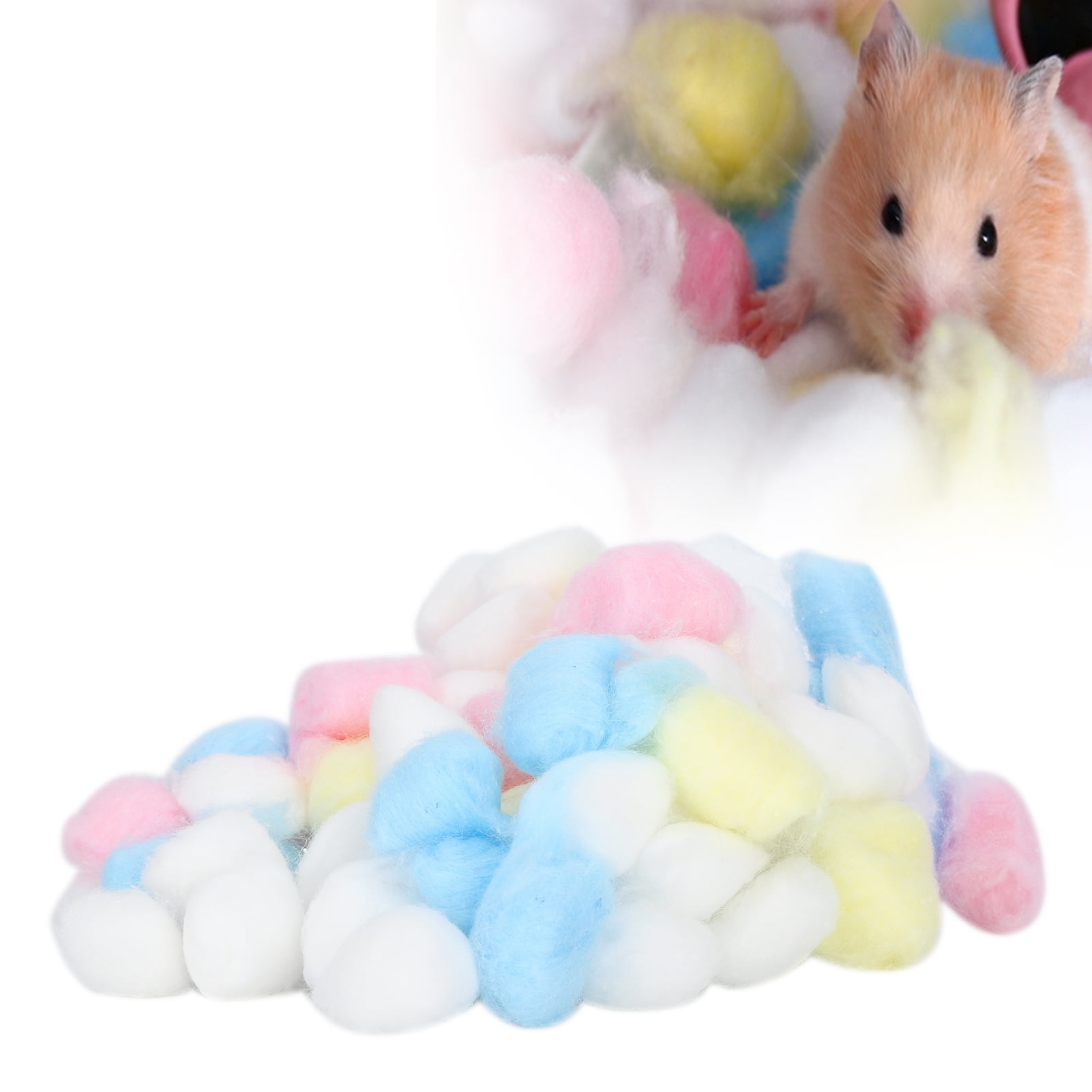 Hot Keep Warm Cotton Balls Cage House Filler for Hamster Rat Small Pet Supplies 