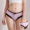 thumbnail image 5 of B91xZ sous-Vêtements pour Femmes String Culottes Invisibles Broderie Florale, Rose TG, 5 of 5
