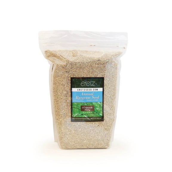 Annual RyeGrass Seed by Eretz 3lb - CHOOSE SIZE! Willamette Valley, Oregon Grown. No fillers, No Weed or Other Crop Seeds.