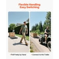 thumbnail image 4 of Heavy-Duty 90x46 Inch Yard Drag Sled, 1500lb Capacity HDPE Utility Sled with Towing Ropes & Pull Cables, for Firewood Transport, Ice Fishing, and Game Hauling, Compatible with ATV, UTV, Tracto, 4 of 11