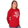 thumbnail image 4 of Texas Everything's Bigger State Shape Long Sleeve TShirt Men Women Brisco Brands X, 4 of 6