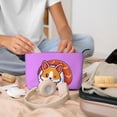 thumbnail image 6 of Picia Corgi In Sushi Roll Printed Cosmetic Bags for Women Makeup Bag Large Capacity Purse Travel Toiletry Zipper Storage Pouch Make up Brushes Organizer for Gifts, 6 of 6