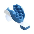 thumbnail image 2 of Relajante de cuello y hombros ergonómico, fácil de usar, portátil, dispositivo de tracción cervical resistente, camilla de cuello para adultos., 2 of 8