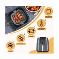 thumbnail image 3 of Air Fryer Accessories, 2 Pieces Silicone Air Fryer Mold, 20cm Square Silicone Air Fryer Dish, Philips Fryer Accessories - sh, 3 of 4