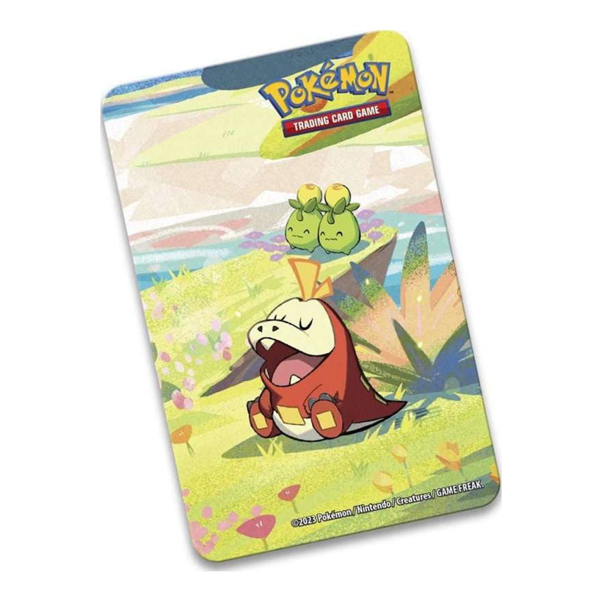 Pokemon Paldea Friends Fuecoco Mini Tin Set (2 Booster Packs & Art Card)