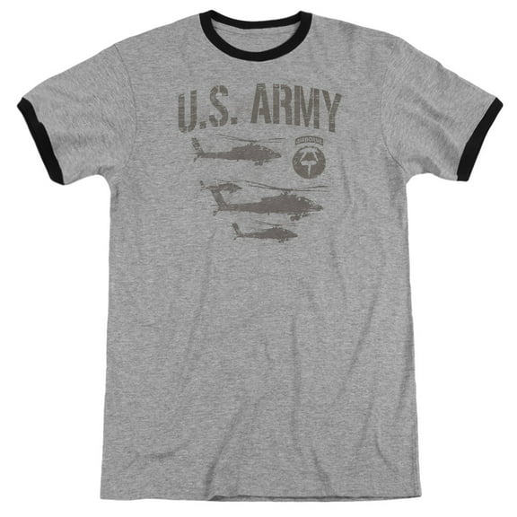 Army Airborne Adult Ringer Heather Black