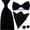 Black, variant on Men Satin Bowtie Wide Neck Tie Handkerchief Hanky Pocket Square Cuff Link Set