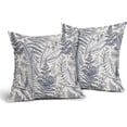 thumbnail image 2 of Blue Leaf Plant Pillow Covers 16X16 Inch Herbs Botanical Fern Vintage Leaves Floral Decorative Pillow Cases Set of 2 Cotton Linen Throw Pillows Farmhouse Home Decor For Sofa Couch Cushion Outdoor, 2 of 6