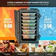 thumbnail image 3 of ROVSUN Hot Box Food Warmer, Insulated Food Pan Carrier w/Lockable Wheels Double Buckles and Handles, Stackable Hot Boxes for Catering Restaurant Canteen Family Party, 3 of 8