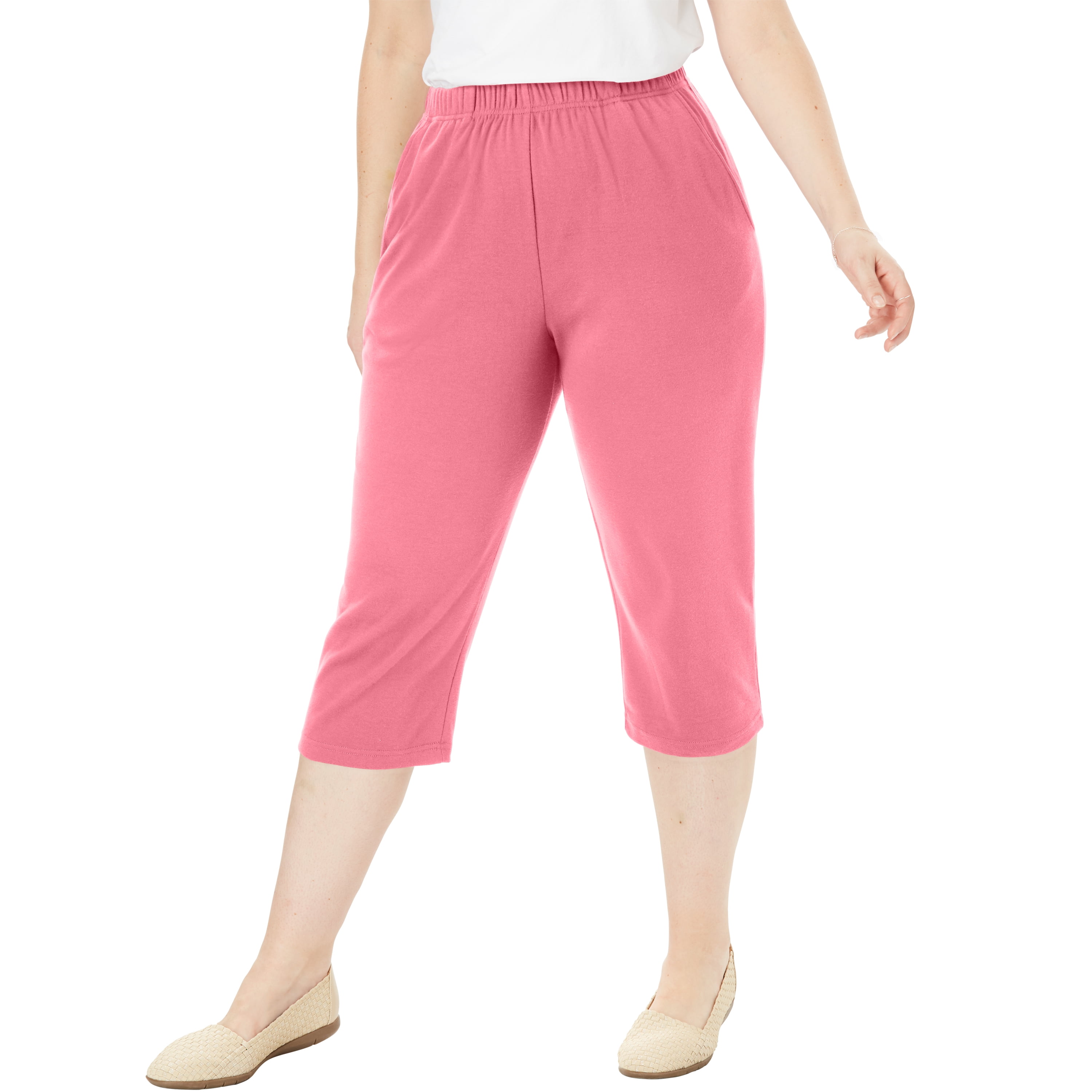 Woman Within Plus Size 7day Knit Capri Pants