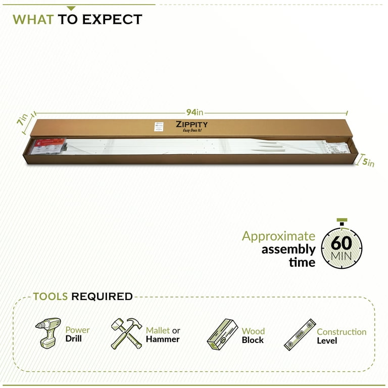 Zippity Outdoor Manchester No-Dig Vinyl Fence Kit, Garden Picket