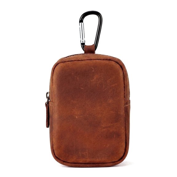 mokzer Key bags for Men and Women Small Leather Key Holder Key Cover with 6 Key Chains