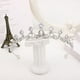 thumbnail image 2 of Zhuge Tiara de boda para novia, diadema de princesa, corona de novia, joyería para el cabello con diamantes de imitación de cristal, decoración para novia, cumpleaños, graduación, boda (plateada), 2 of 5