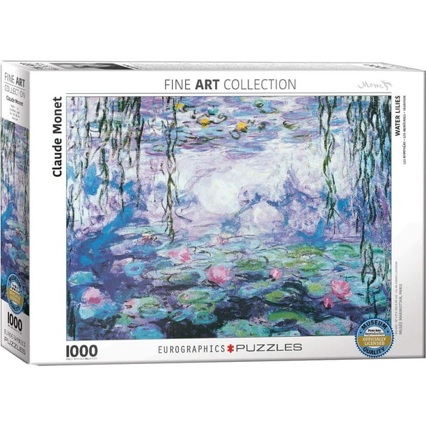 Puzzle EuroGraphics con nenúfares de Claude Monet, 1000 piezas
