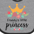 thumbnail image 4 of Inktastic Daddy's Little Princess Girls Baby Bib, 4 of 4