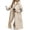 Apricot, variant on Women'S Hooded Windbreaker Knitted Long Sleeve Oversized Jacket Casual Drawstring Waist Coat with Zipper Apricot L