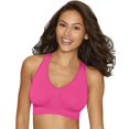 thumbnail image 1 of Hanes 019585762463 Cozy Racerback Pullover ComfortFlex Fit Wirefree Bra, Fuchsia Purple - Small, 1 of 1