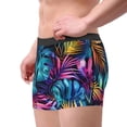 thumbnail image 2 of Kdxio Men's Boxer Briefs with Colorful Tropical Leaves Print - Comfortable and Breathable Underwear for Everyday Wear, 2 of 5