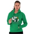 thumbnail image 4 of Popeye St Paddys Try To Pinch Me Unisex Plus Fleece Graphic Hoodie Brisco Brands 5X, 4 of 5
