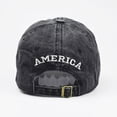 thumbnail image 6 of USA Flag Embroidered Baseball Cap Vintage Washed American Flag Hat Adjustable Unisex, 6 of 8