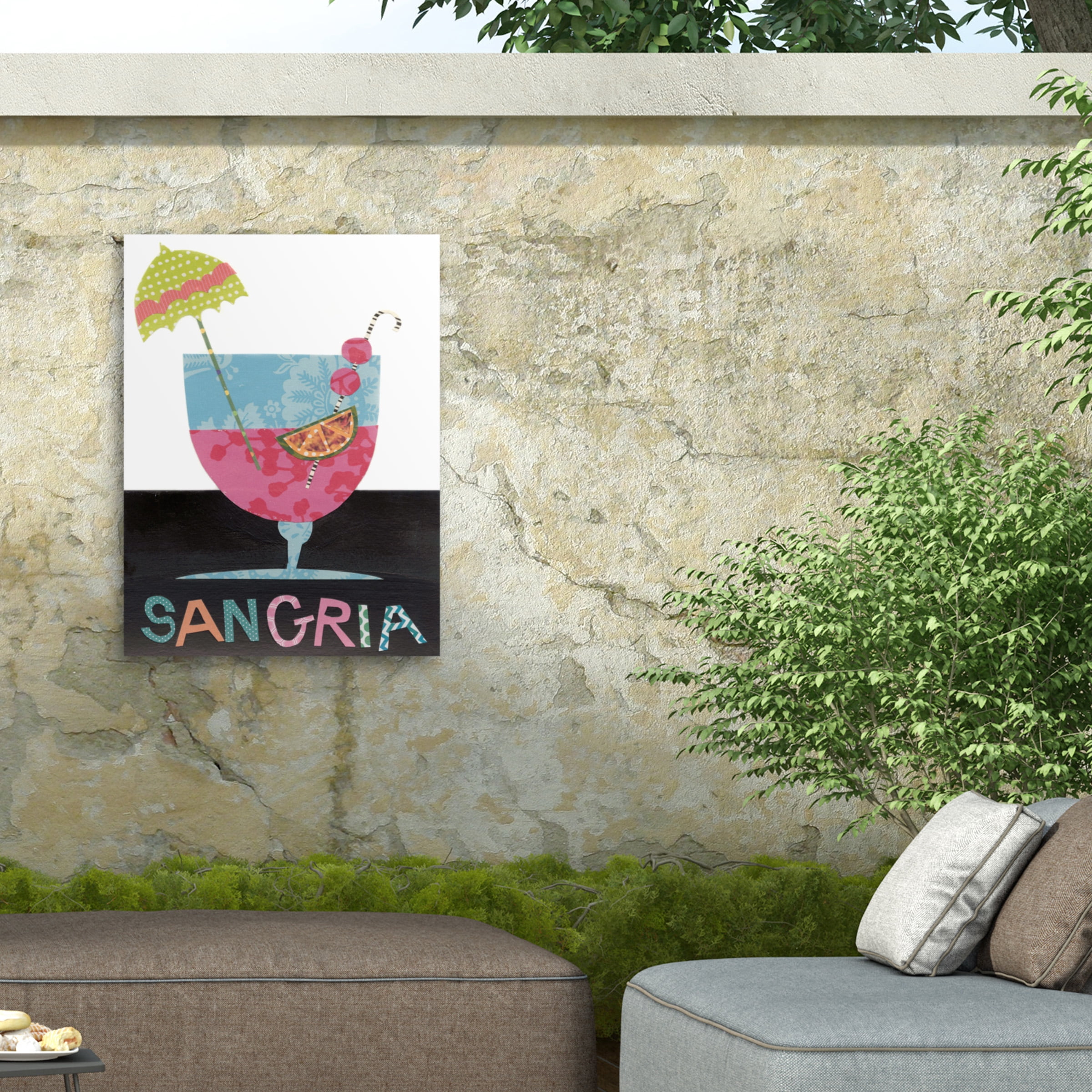 Regina Moore 'Mix Me A Drink V' Outdoor Canvas 32x24