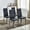 Black, variant on Modern White PU Leather Dining Chair Set of 4 – Upholstered Kitchen Chairs with Comfortable Cushion & Sturdy Metal Legs for Dining Room or Home